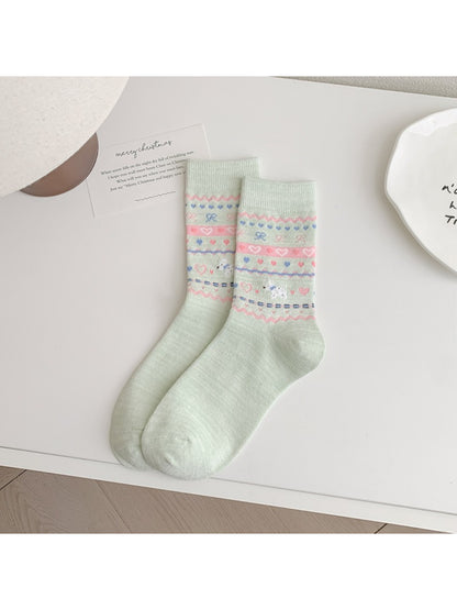 Rufia - Pastel Nordic Pattern Crew Socks product image 7