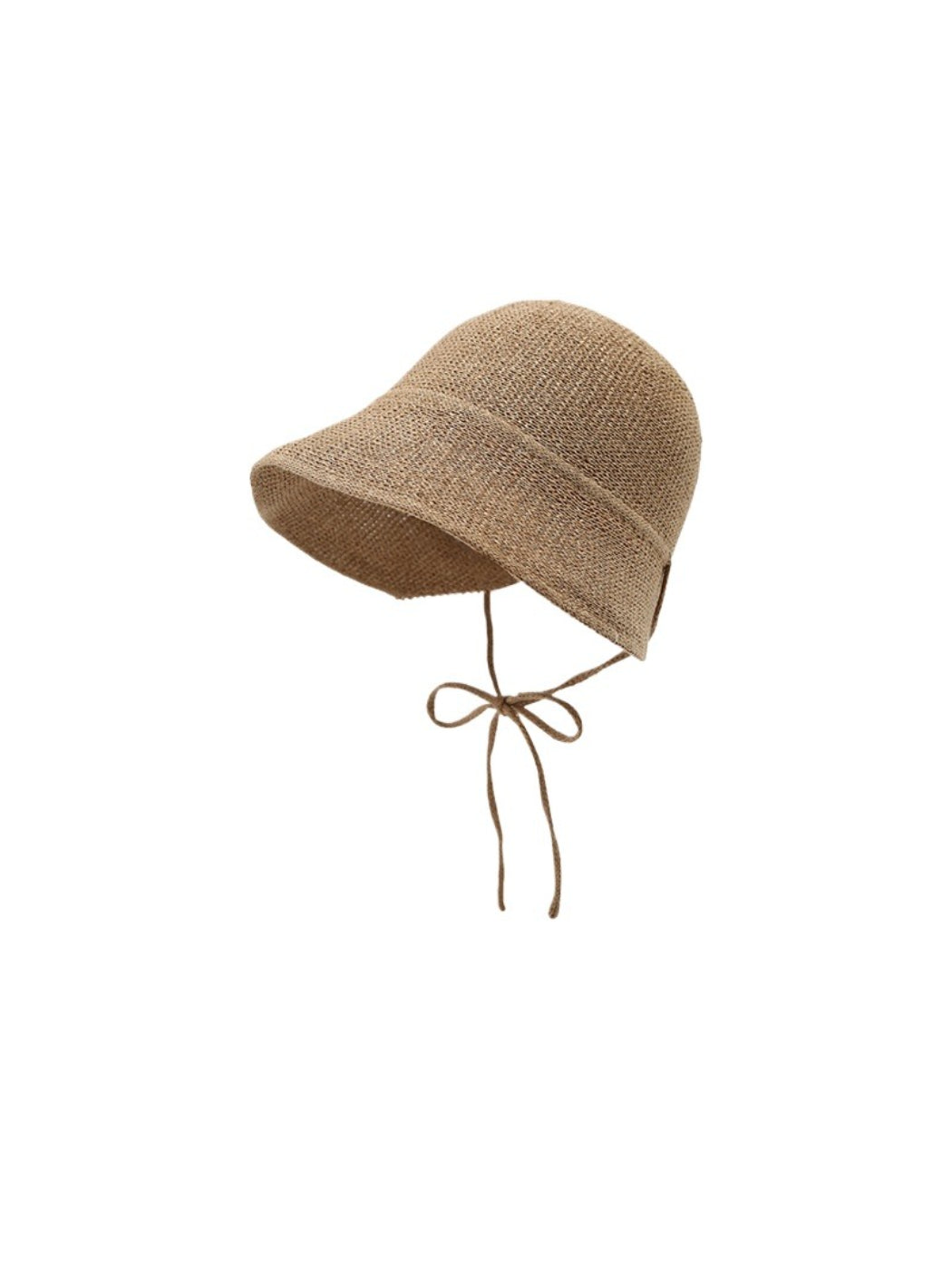 Haila tie strap woven bucket hat displayed on a white background