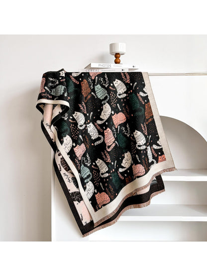 Scarvii - Cozy Winter Artistic Pattern Scarf