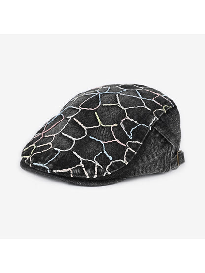 Haila Contrast Stitch Vintage Retro Newsboy Cap product image
