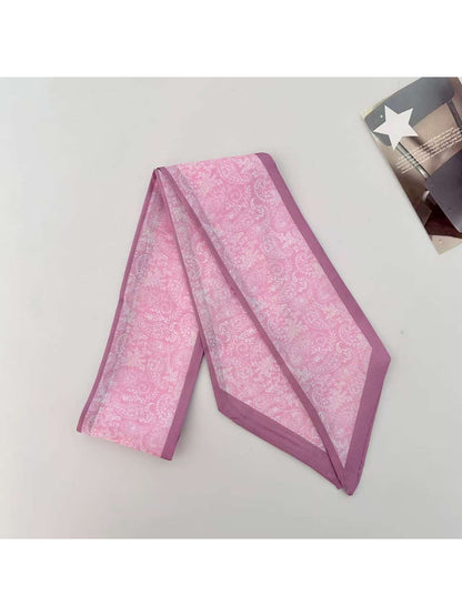 Scarvii Soft Paisley Print Skinny Scarf