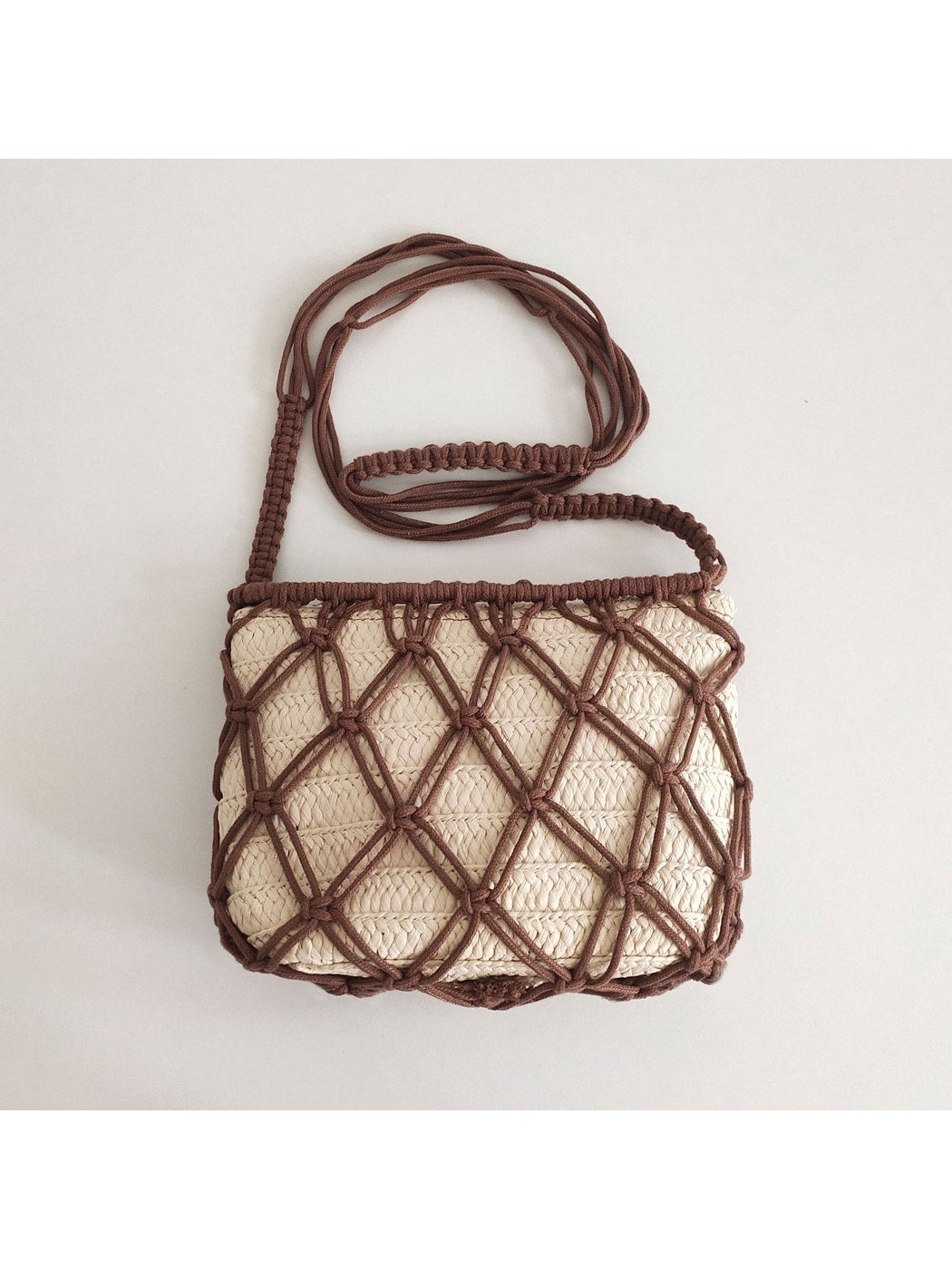 Cosbai - Woven Hollow Shoulder Bag