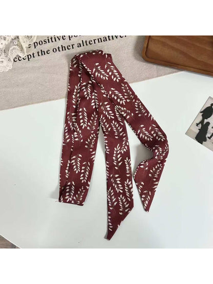 Scarvii Botanical Leaf Skinny Scarf