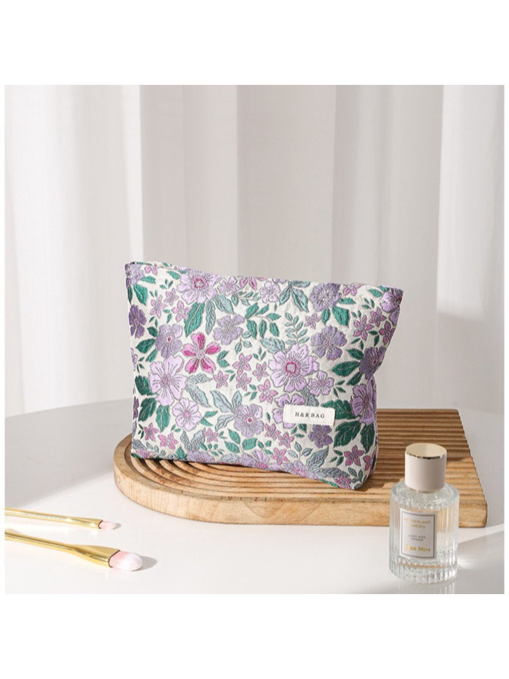 Cosbai - Vintage Botanical Floral Cosmetic Bag
