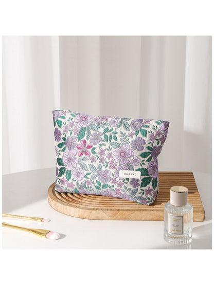 Cosbai - Vintage Botanical Floral Cosmetic Bag