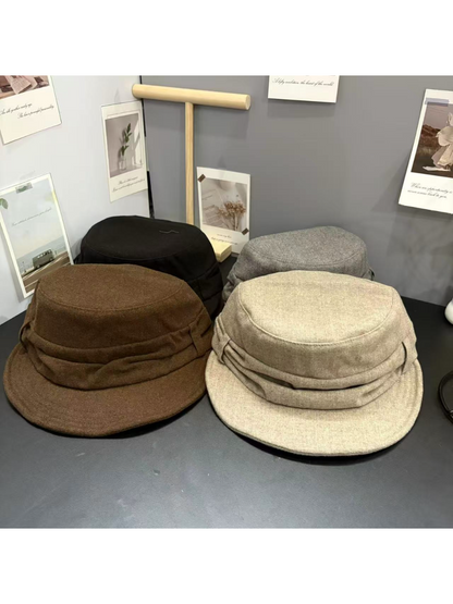 Haila - Pleated Brim Newsboy Cap