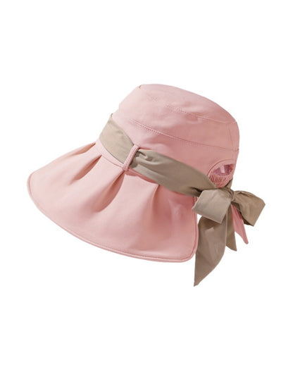 Haila hat styled with casual outfit, showing bow and brim details