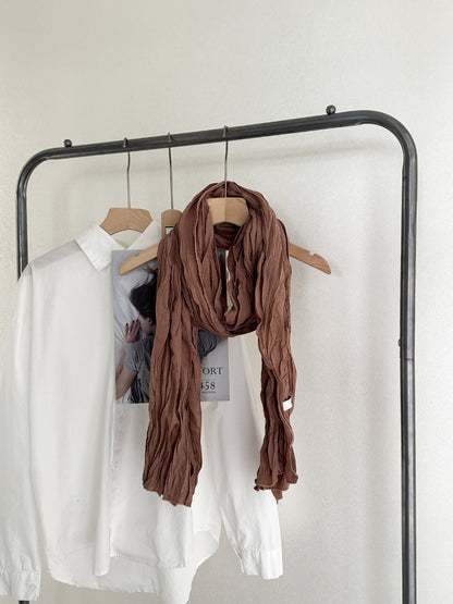 Scarvii - Crinkle Texture Long Scarf