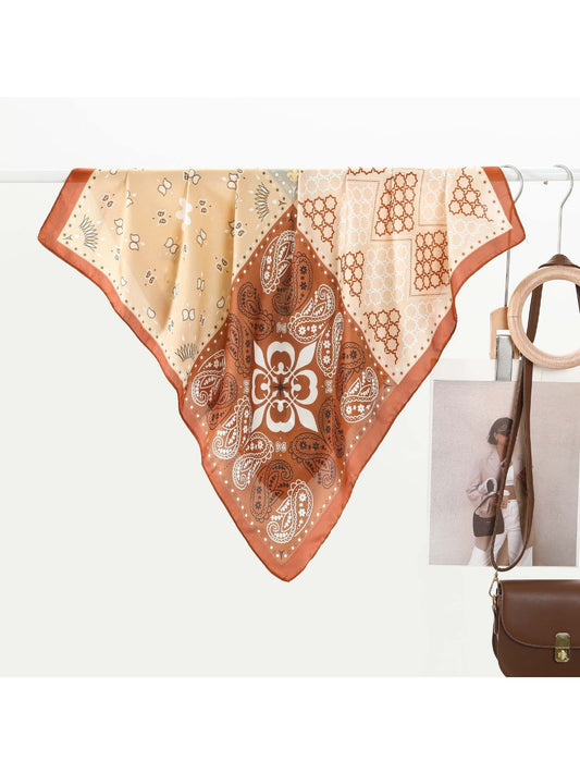 Scarvii - Patchwork Paisley Square Scarf