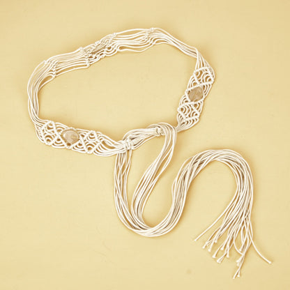 Beco Woven Long Tassels Belt product shape