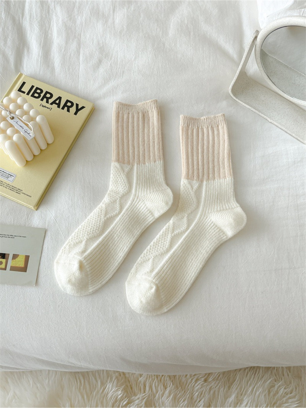 Rufia - Colorblock Cozy Crew Socks