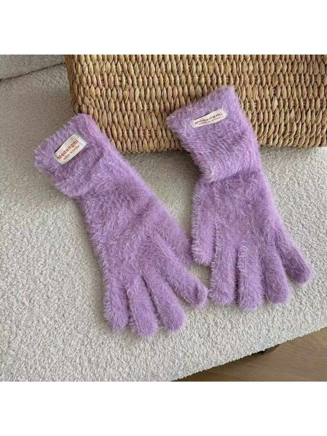 Gloving - Fuzzy Texture Cuffed Gloves