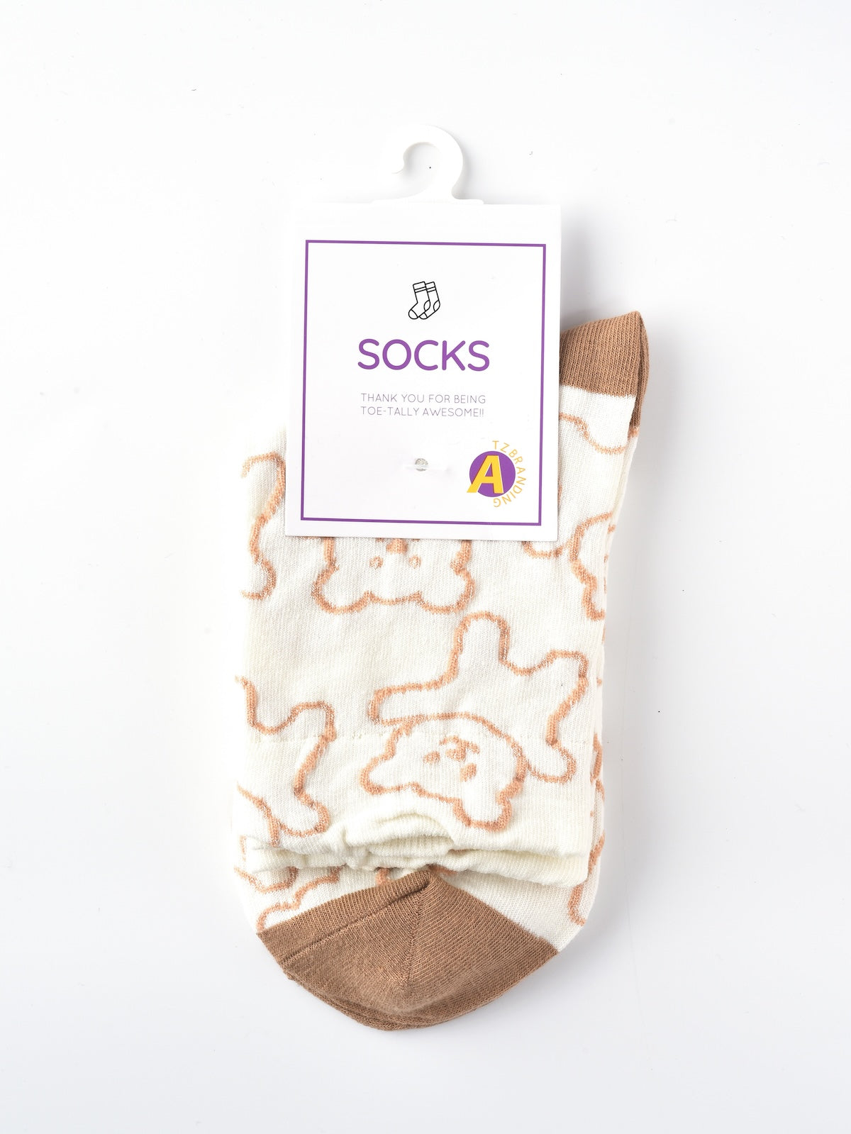 Rufia – Capsule Bear Outline Crew Socks