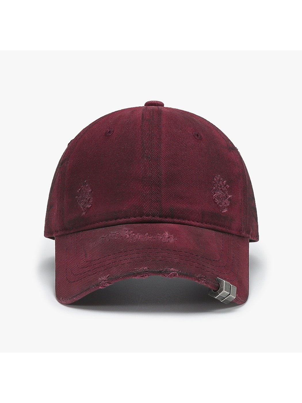 Haila - Distressed Washed Finish Curved Brim BaseballCap