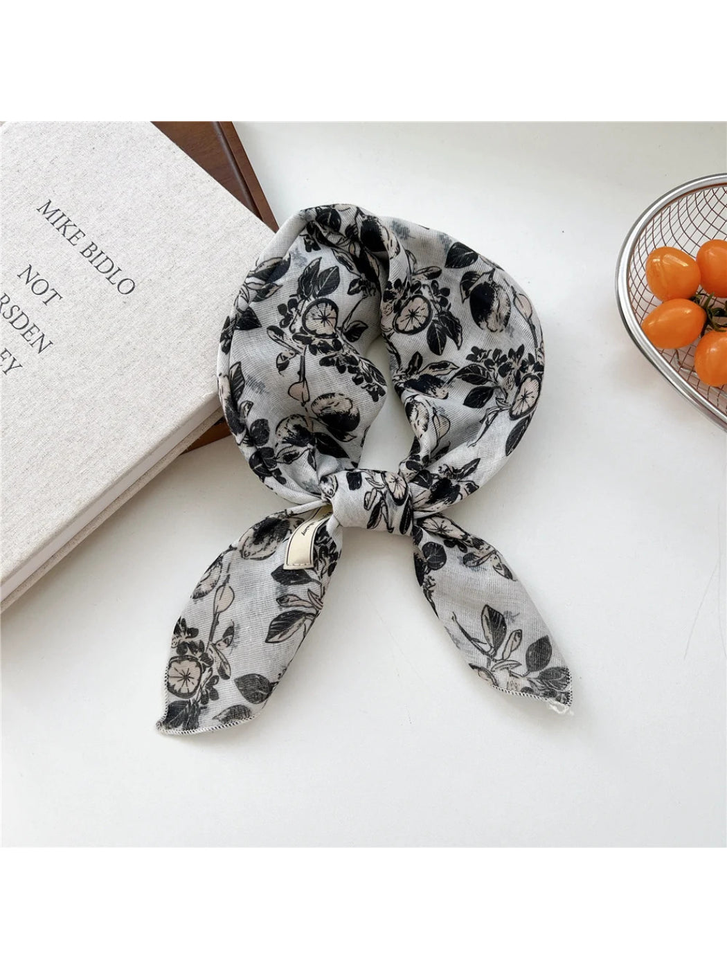 Scarvii - Vintage Print Square Scarf