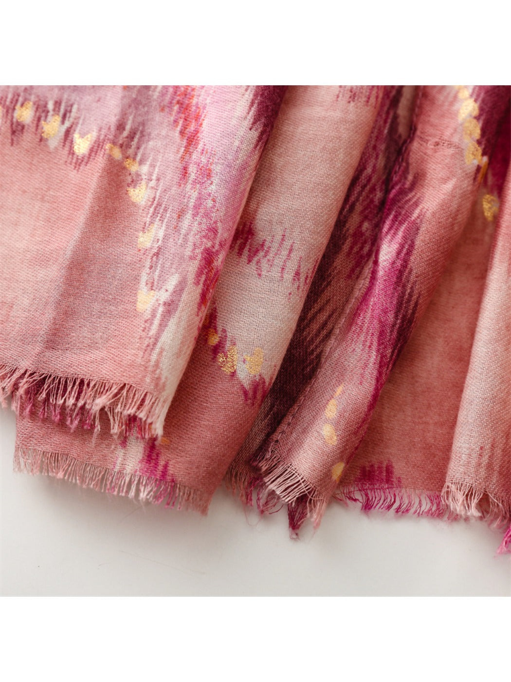 Scarvii - Winter Scarf & Shawl with Gold Foil Printing & Mountain Pattern