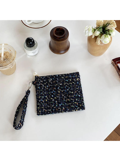 Cosbai - Tweed Mini Wrist Pouch