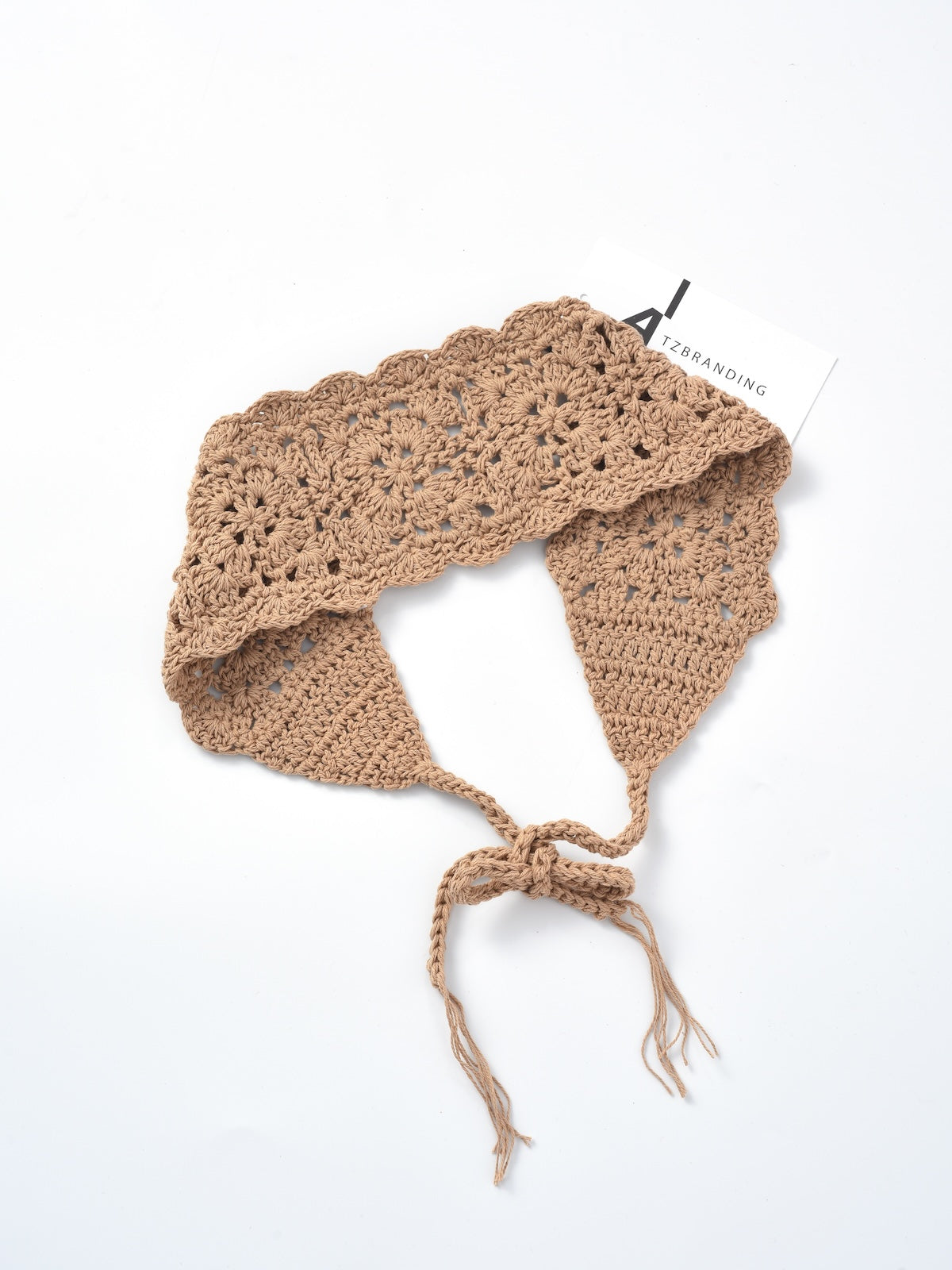 Scarvii- Crochet Tie-Back Headband