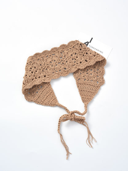 Scarvii- Crochet Tie-Back Headband