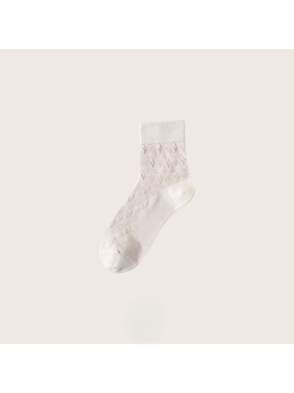 Rufia - Soft Geometric Textured Crew Socks product image 9