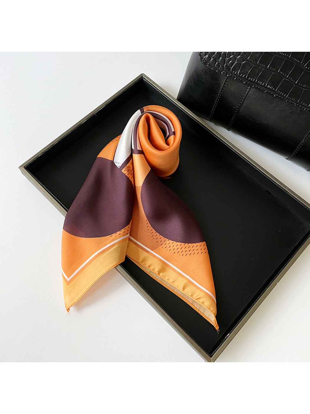 Scarvii - Abstract Geometric Print Square Scarf