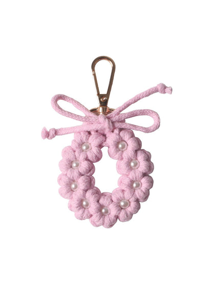 Koco Pastel Floral Wreath Keychain for gift accessory