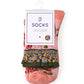Rufia - Embossed Floral Pattern Women's Socks