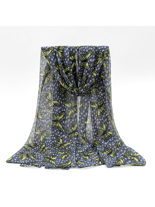 Scarvii - Autumn & Winter Butterfly Print Women's Scarf