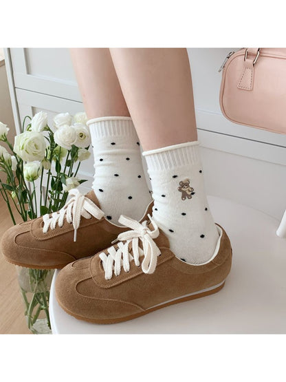 Rufia - Playful Polka Dot Crew Socks
