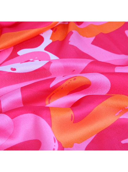 Scarvii - Abstract Watercolor Heart Print Scarf