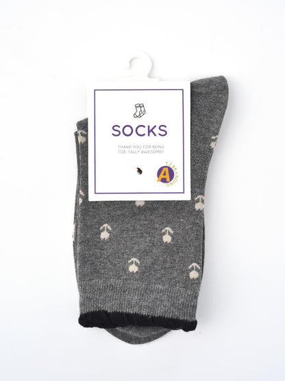 Rufia - Floral Lace Trim Socks