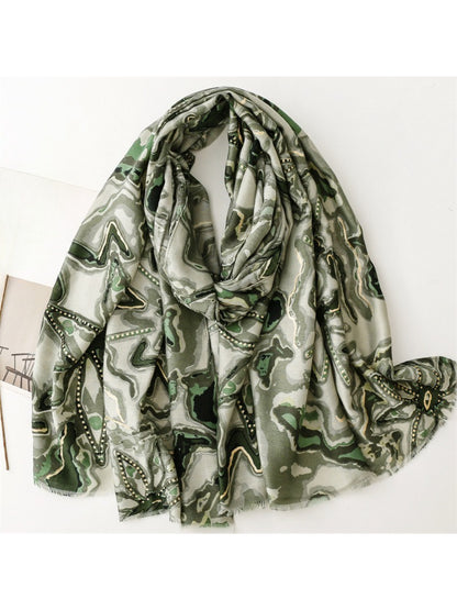 Scarvii - Abstract Marble Print Scarf