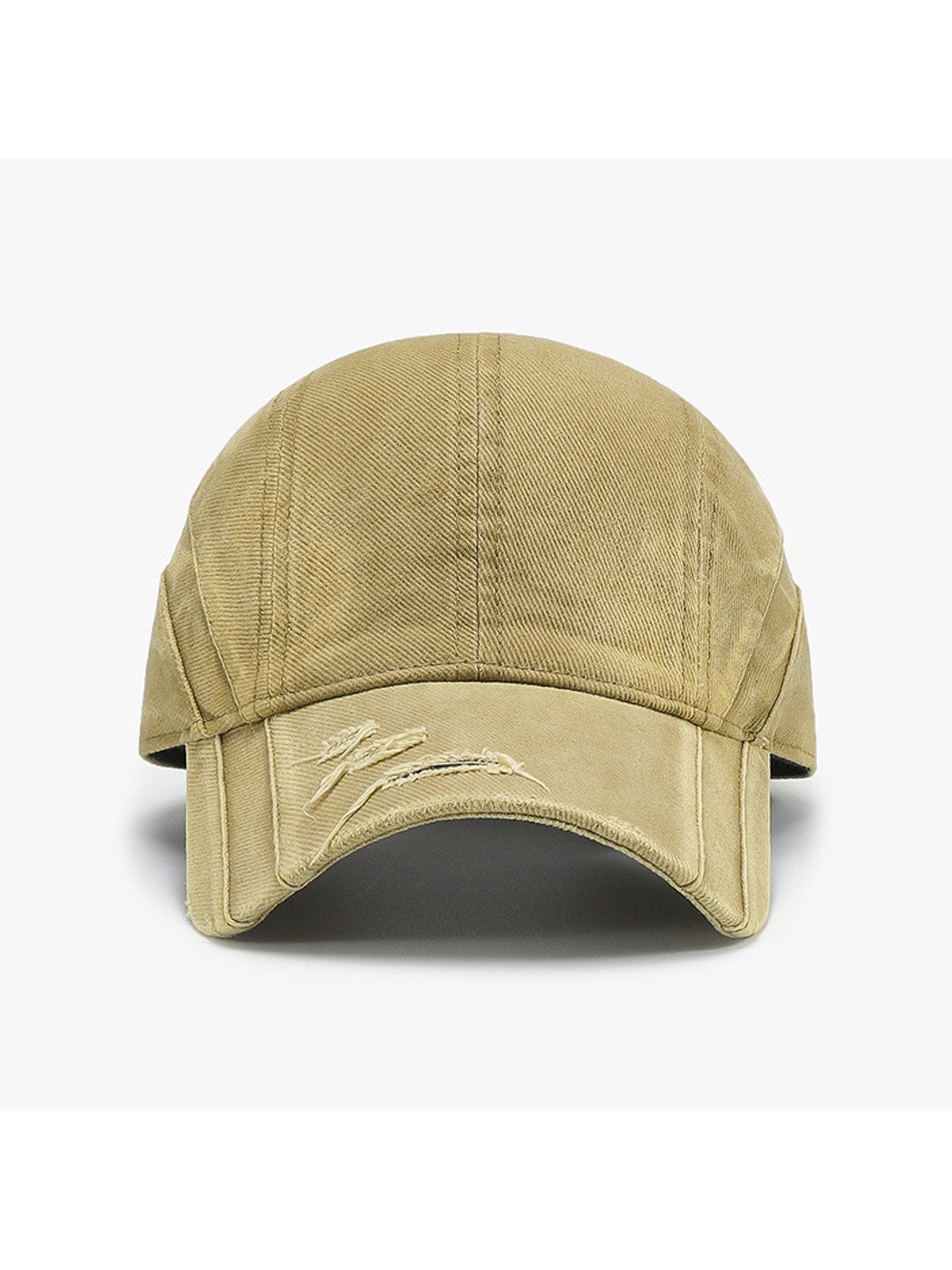 Haila - Distressed Adjustable Curved Brim Baseball Cap