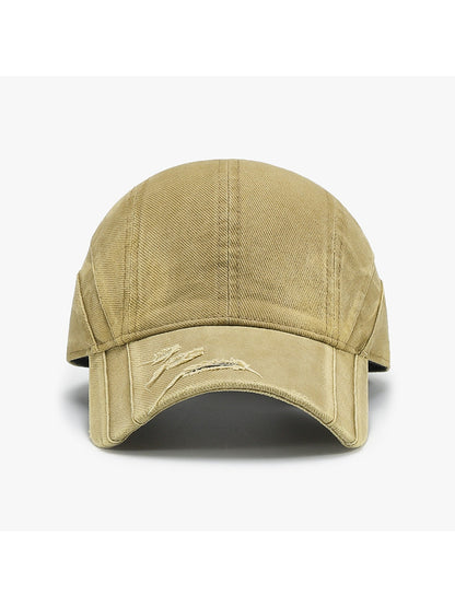 Haila - Distressed Adjustable Curved Brim Baseball Cap