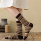 Rufia - Curved Pattern Mid-Calf Socks