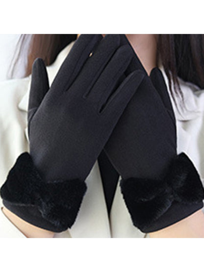 Gloving - Women's Winter Touchscreen Gloves with Bow