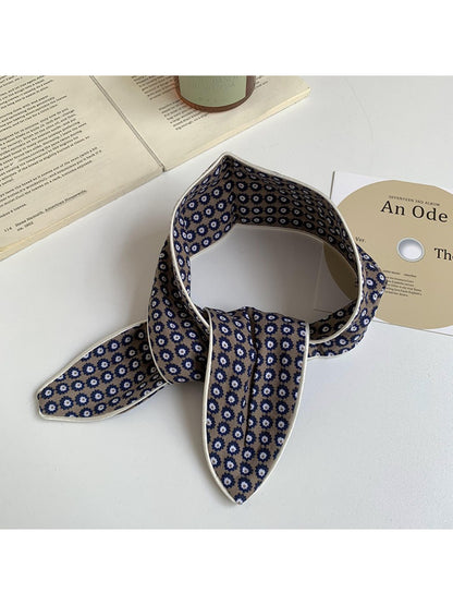 Scarvii - Vintage Mixed Pattern Skinny Scarf