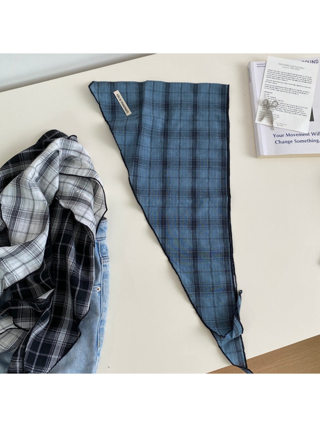 Scarvii Soft Plaid Everyday Headscarf