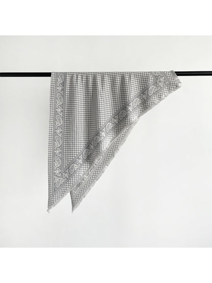 Scarvii - Houndstooth Paisley Triangle Scarf