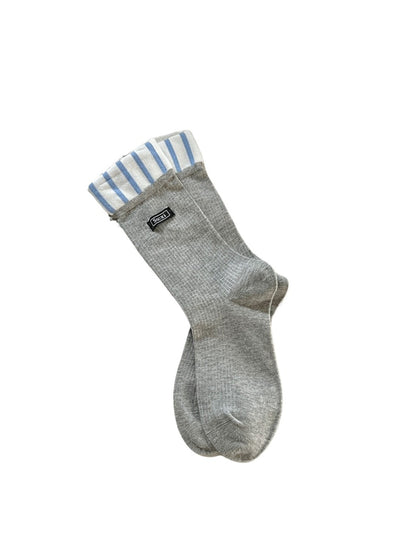 Rufia - Preppy Stripe Crew Socks - Sporty & Chic