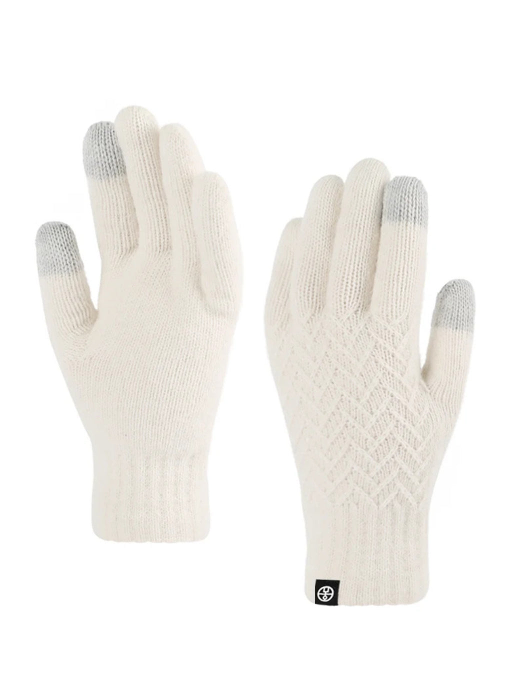Gloving - Diamond Textured Knit Winter Gloves