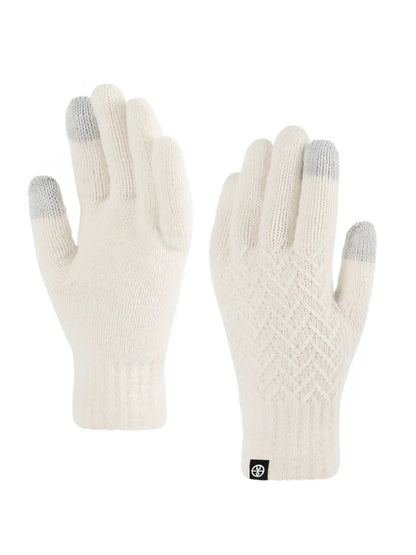 Gloving - Diamond Textured Knit Winter Gloves