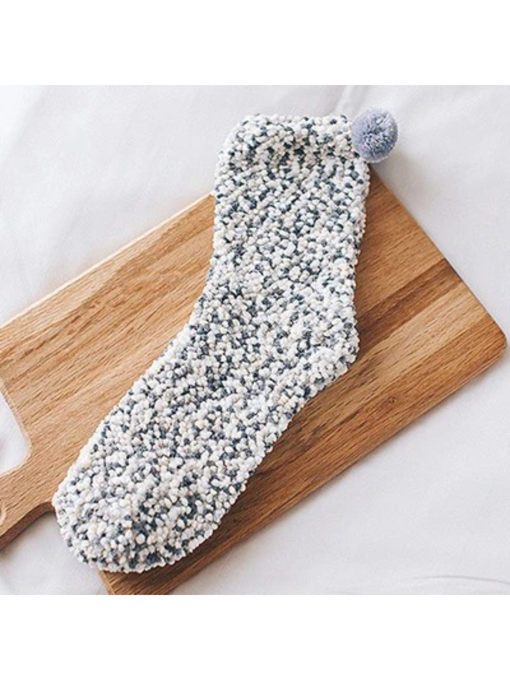 Rufia - Speckled Pom-Pom Crew Socks