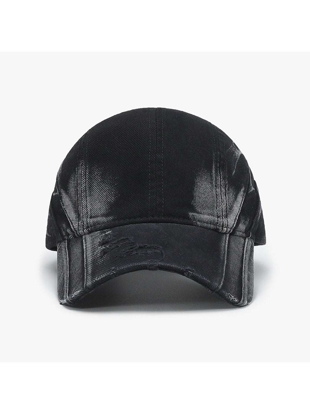 Haila - Distressed Adjustable Curved Brim Baseball Cap