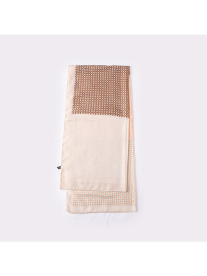 Scarvii - Soft Retro Geo Print Lightweight Scarf
