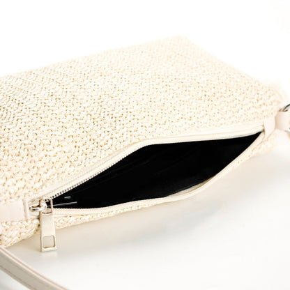 Cosbai - Beige Boho Shoulder Bag With Tassel