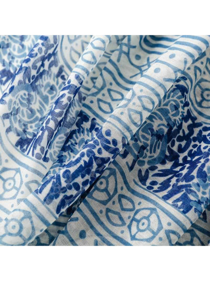 Scarvii - Modern Diamond Print Casual Scarf