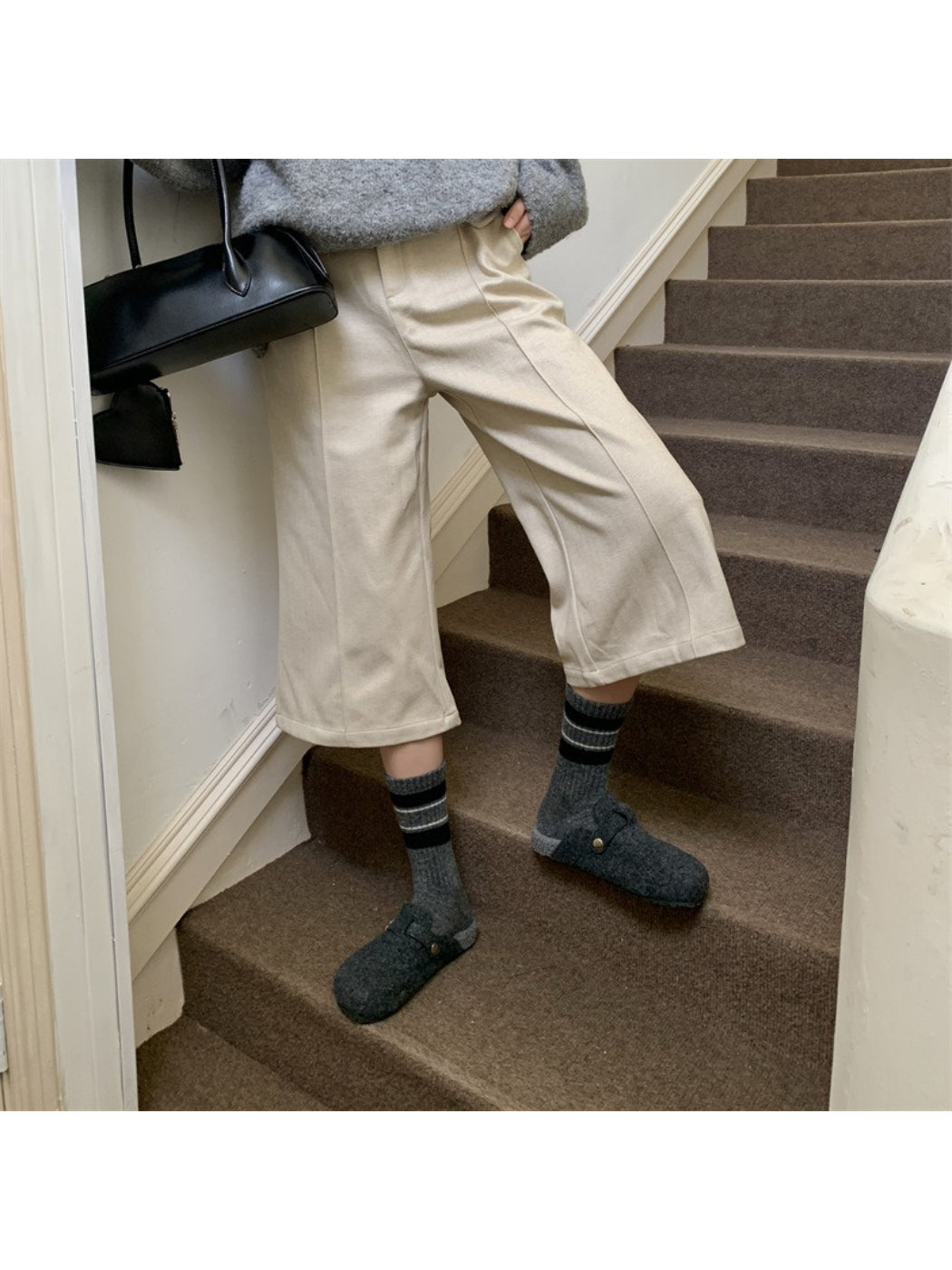 Rufia - Classic Stripe Ribbed Daily Crew Socks product image 2
