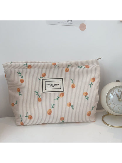 Cosbai - Citrus Corduroy Makeup Pouch