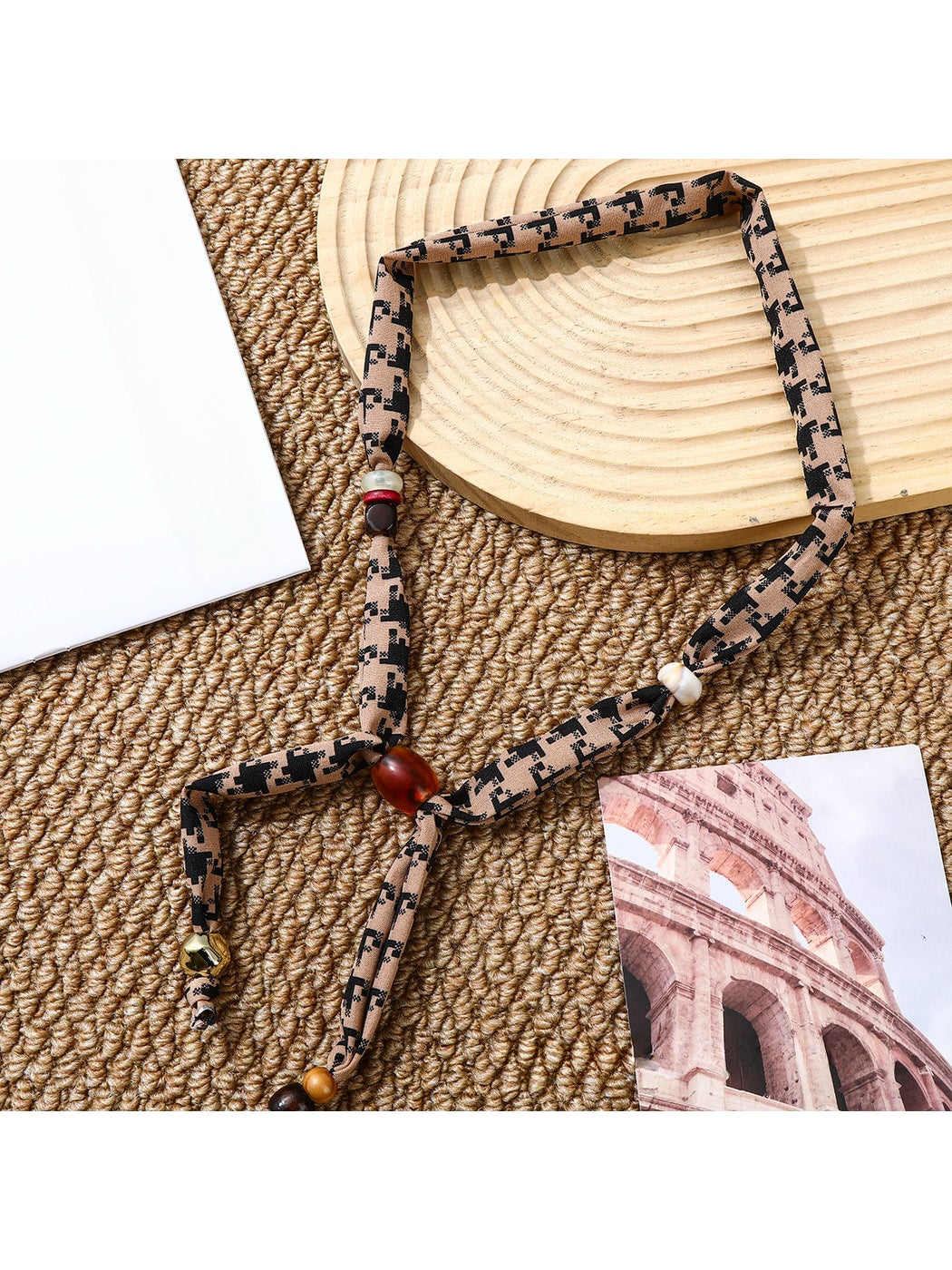 Scarvii - Retro Printed Long Necklace